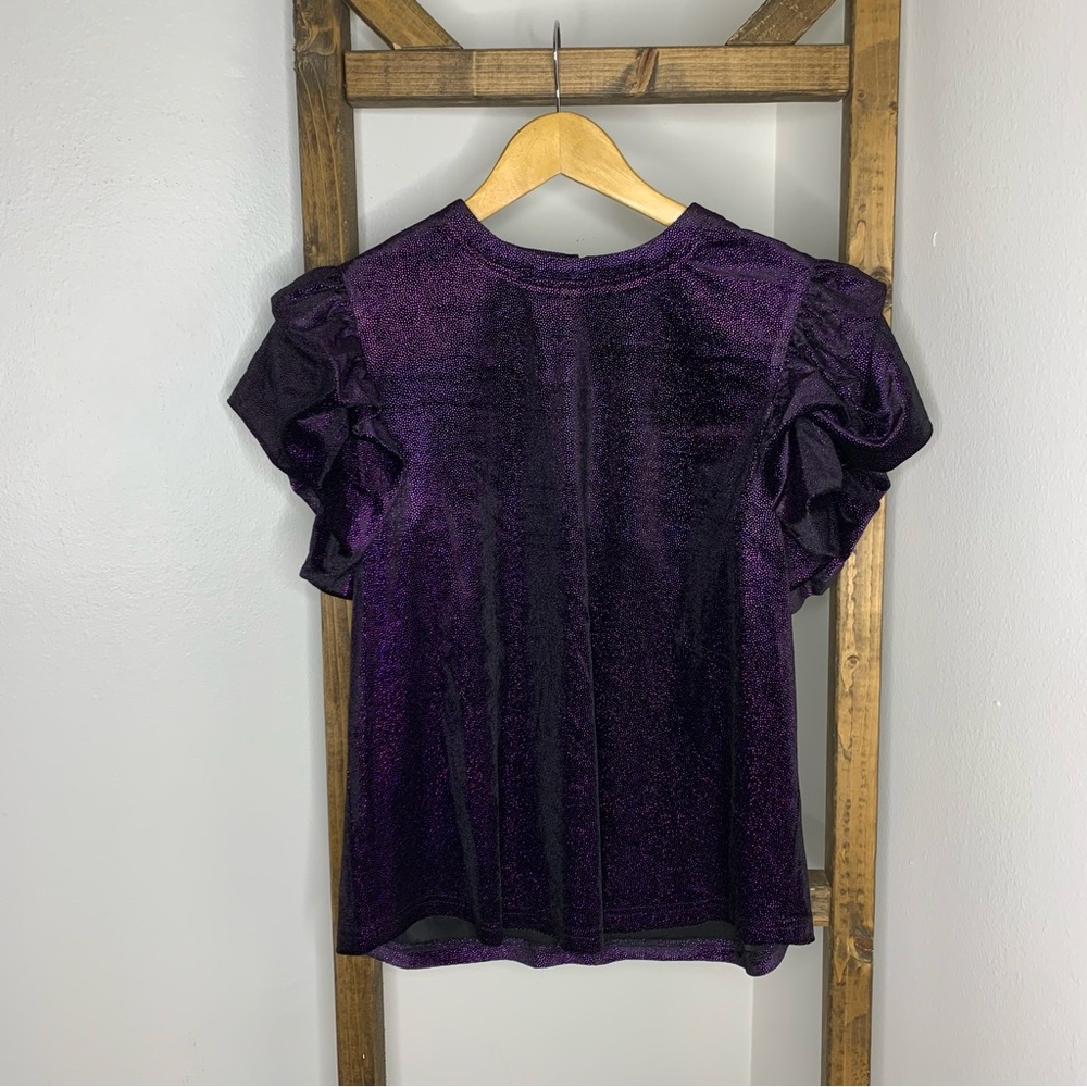 VOY Elegant Purple Women's Top Size S